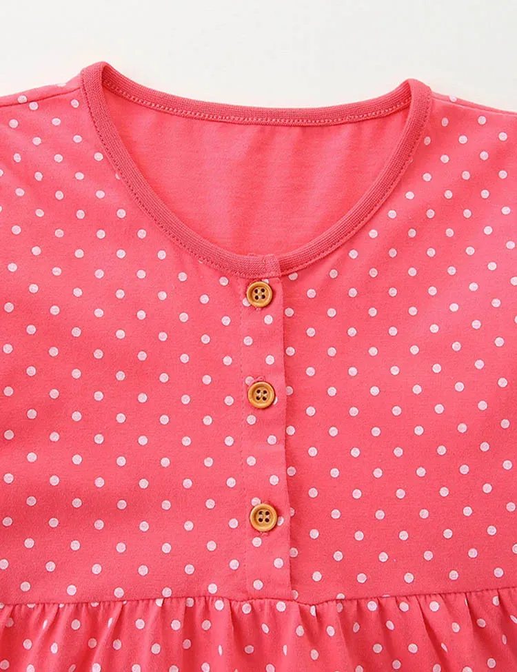 Dachshund Appliqué Dotted Dress - Image 3