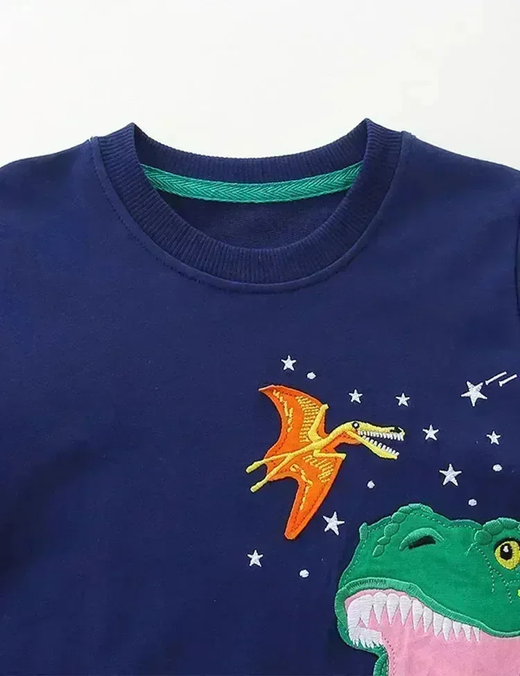 Dinosaur Appliqué Sweatshirt - Image 3