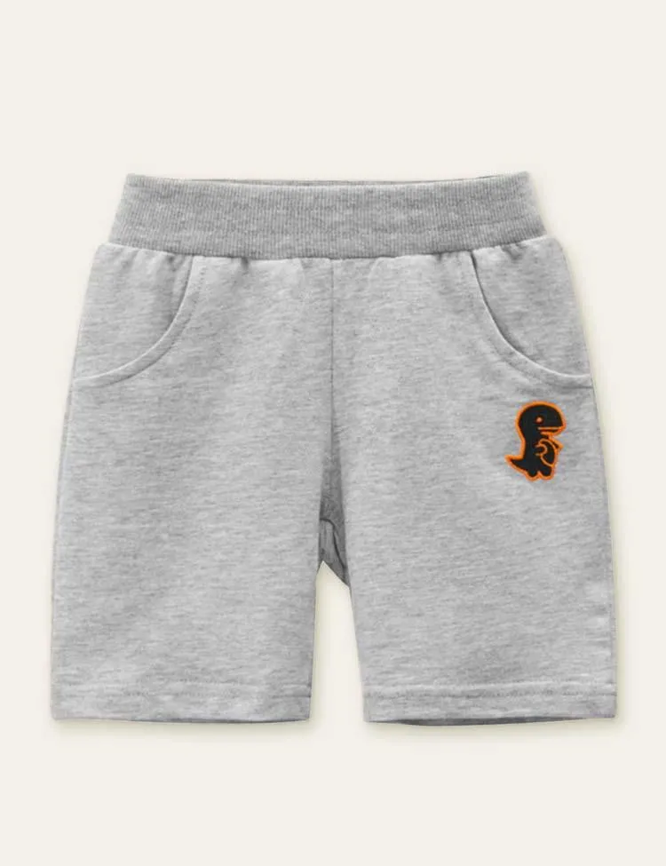 Dinosaur Cute Embroidered Shorts - Image 3