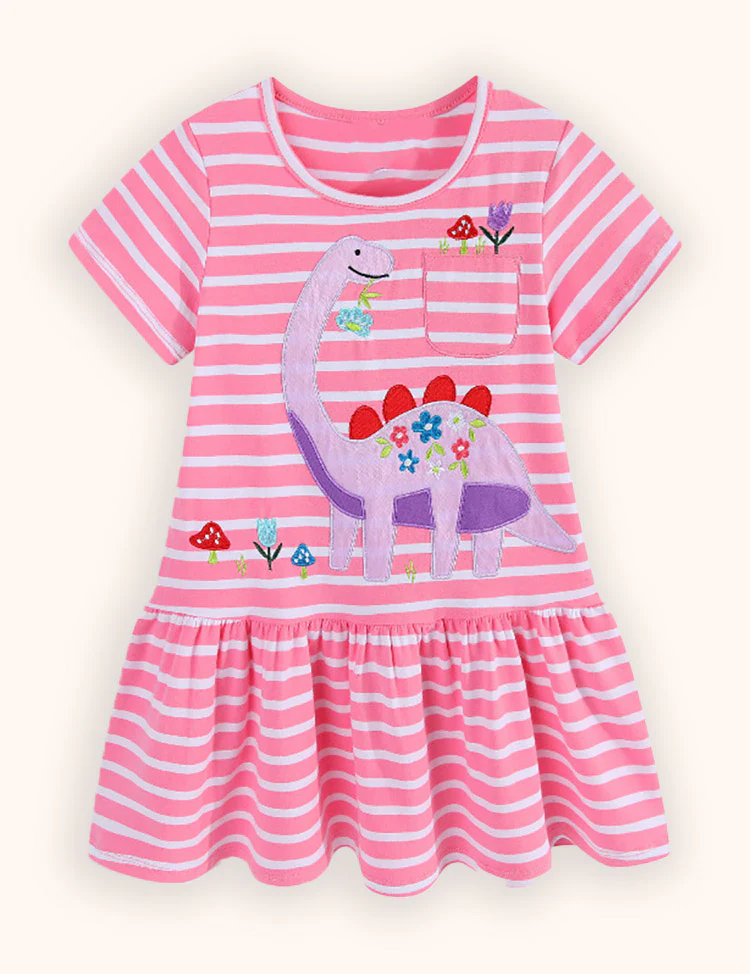 Dinosaur Embroidered Dress