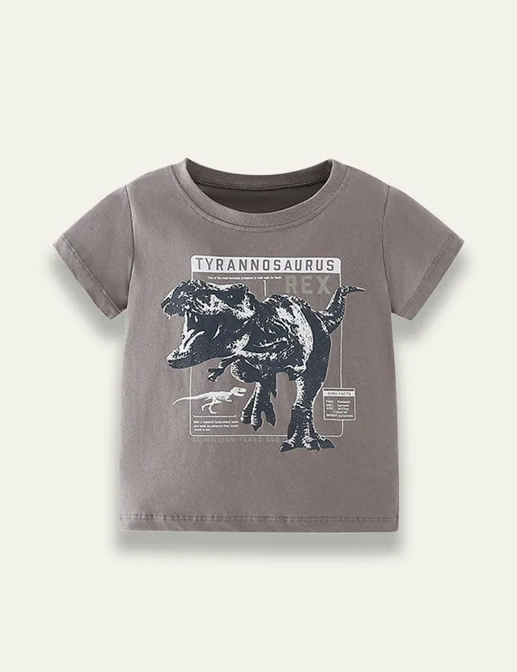 Dinosaur Round Neck T-shirt