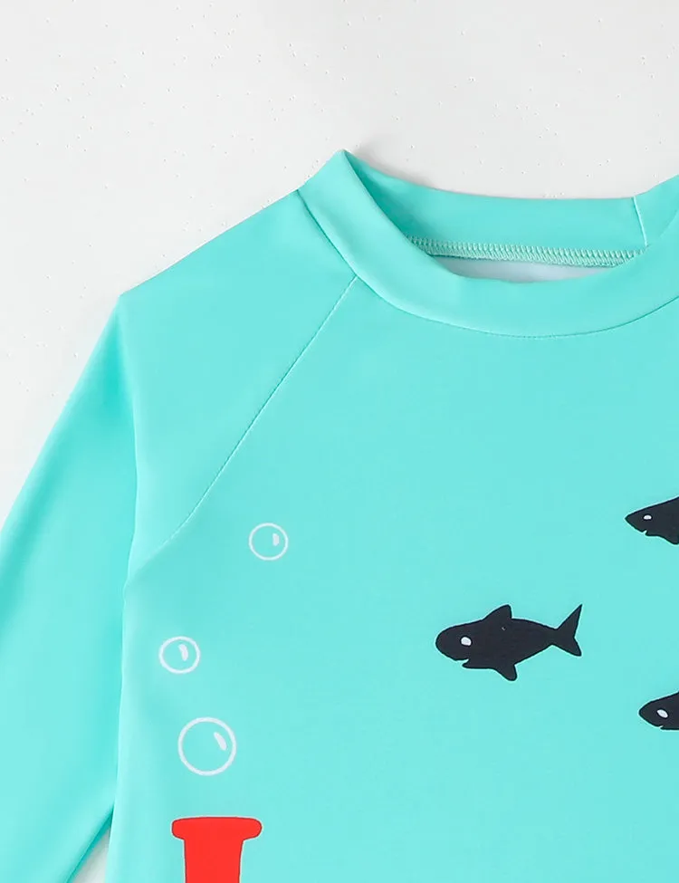 Diving Frog Print Swim Set - Image 4