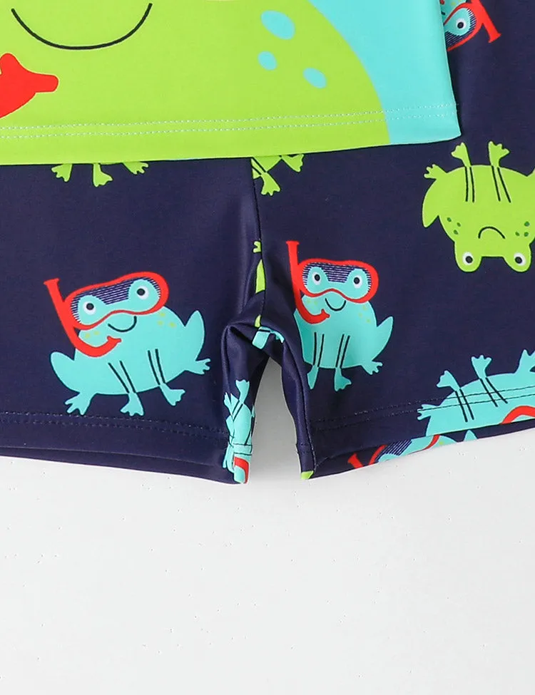 Diving Frog Print Swim Set - Image 5