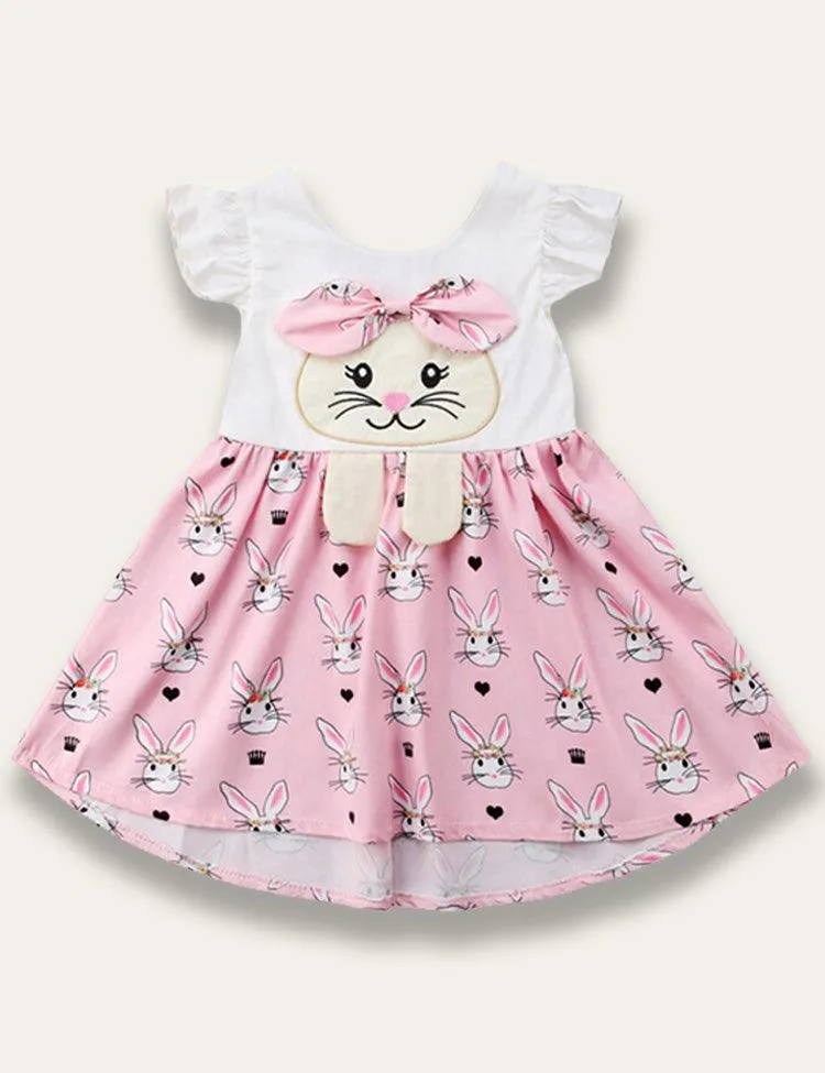 Easter Bunny Appliqué Dress