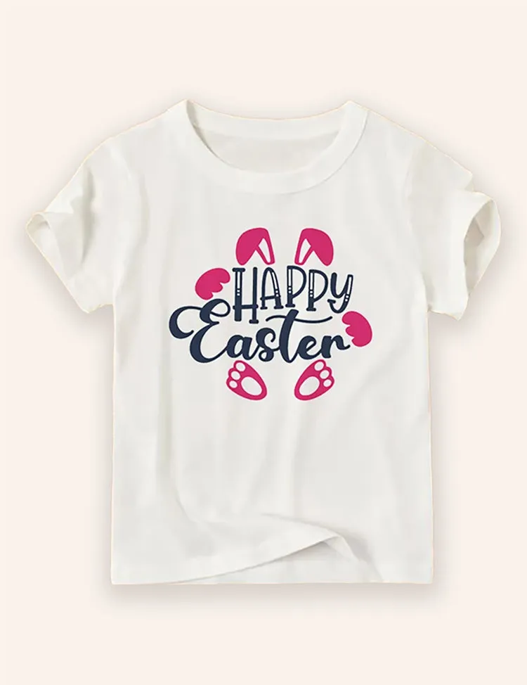 Easter Cartoon Printed T-Shirt - Image 5