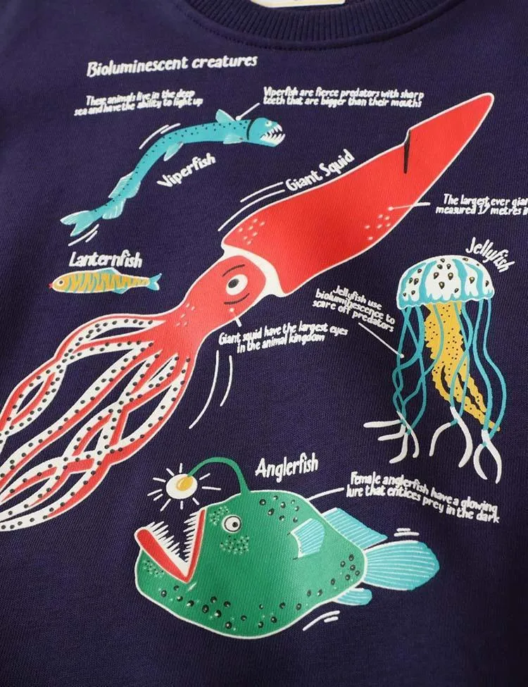 Glowing Undersea World Sweatshirt - Image 5