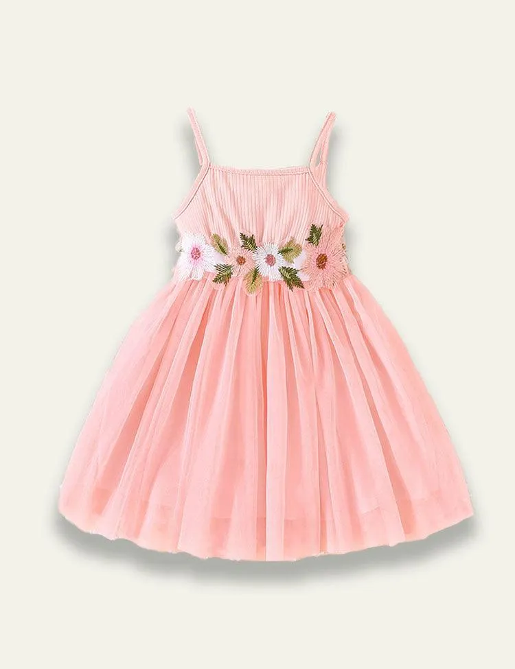 Embroidered Gauze Dress - Image 3