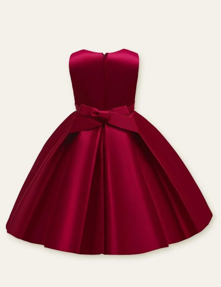 Embroidered Mesh Party Dress - Image 6