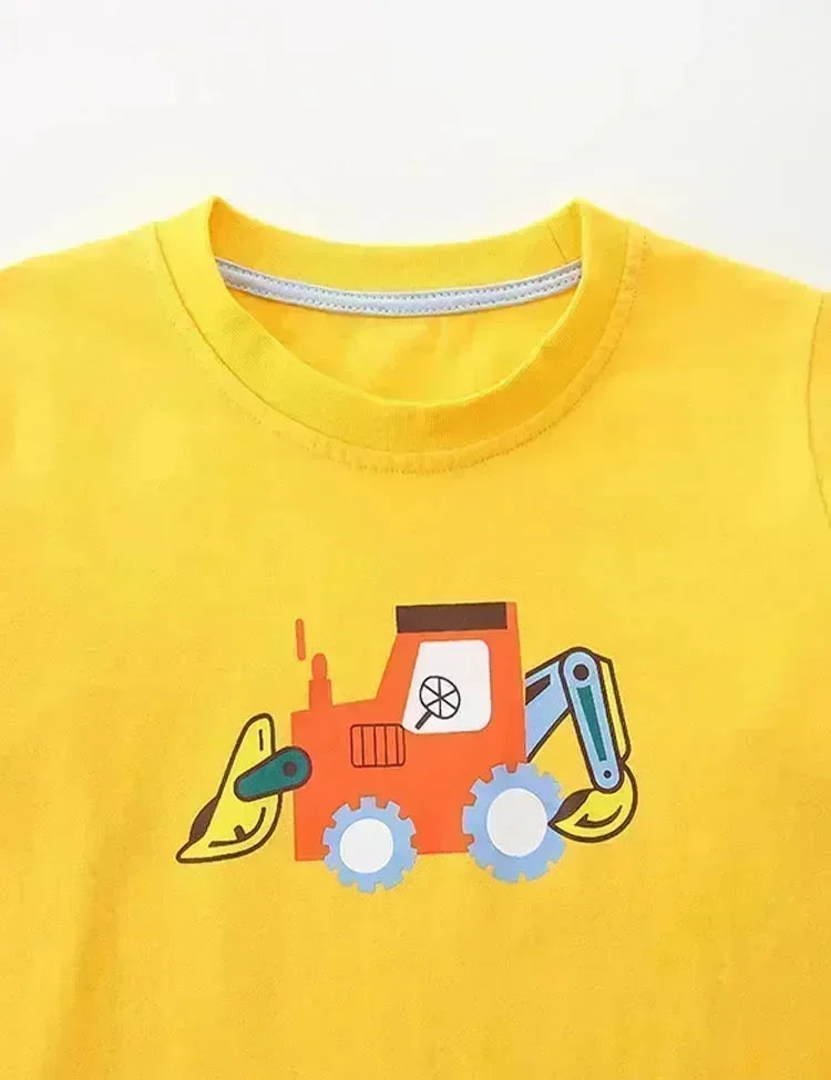 Excavator Printed Long Sleeve T-Shirt - Image 3