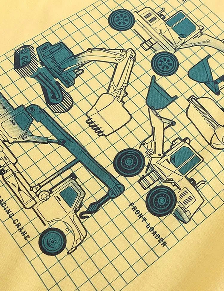 Excavator Printed T-shirt - Image 4