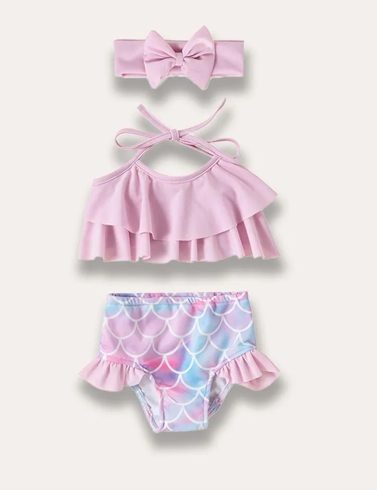 Fish Scale Split Swimsuit - Image 2
