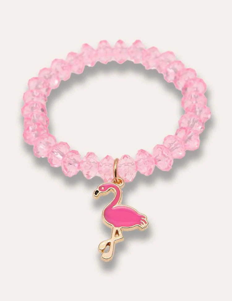 Mom&me Flamingo Appliqué Rainbow Tulle Party Dress - Image 3