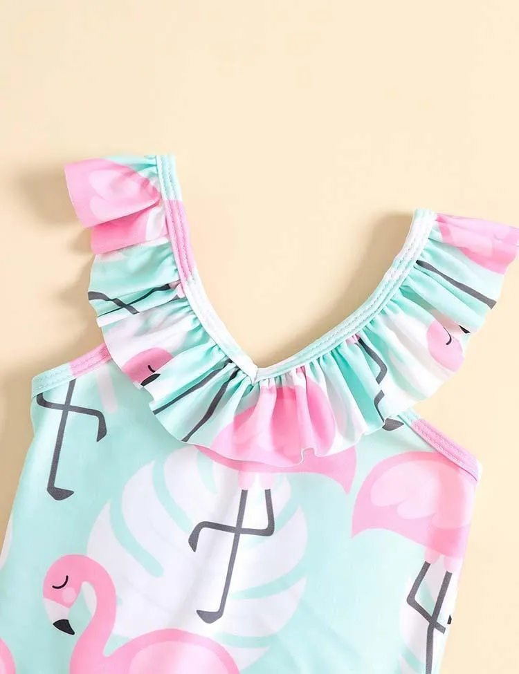 Flamingo One-Piece Swimsuit - Image 3