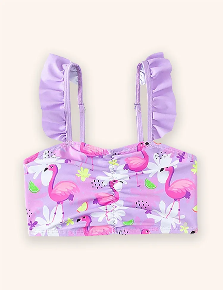 Flamingo Printed Swimsuit Set - Image 3