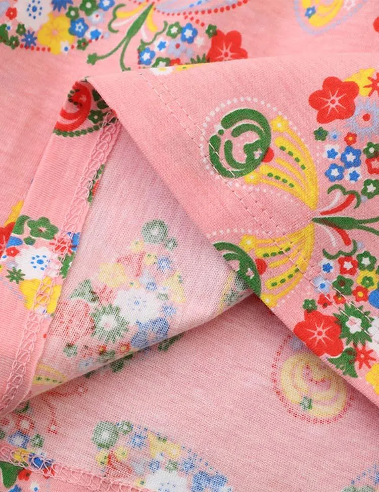 Floral Butterfly Printed Dress - Image 4