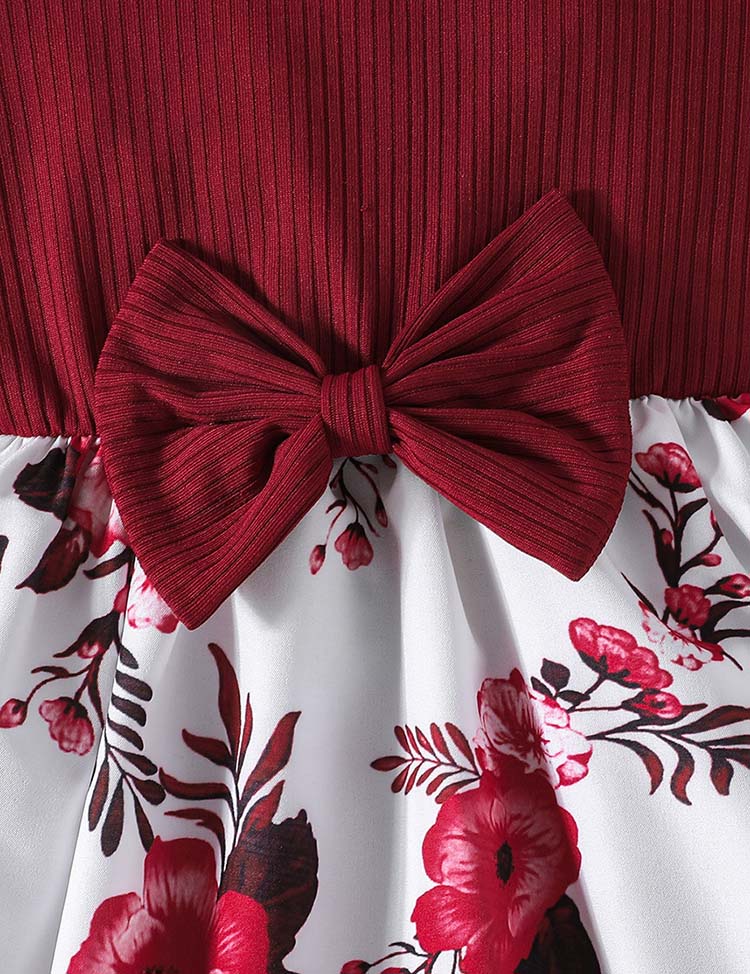 Floral Decorations with Bows Dress + Heaband - Image 5