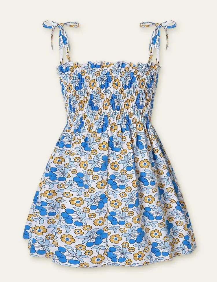 Floral Fruit Full Printed Dress - Image 4