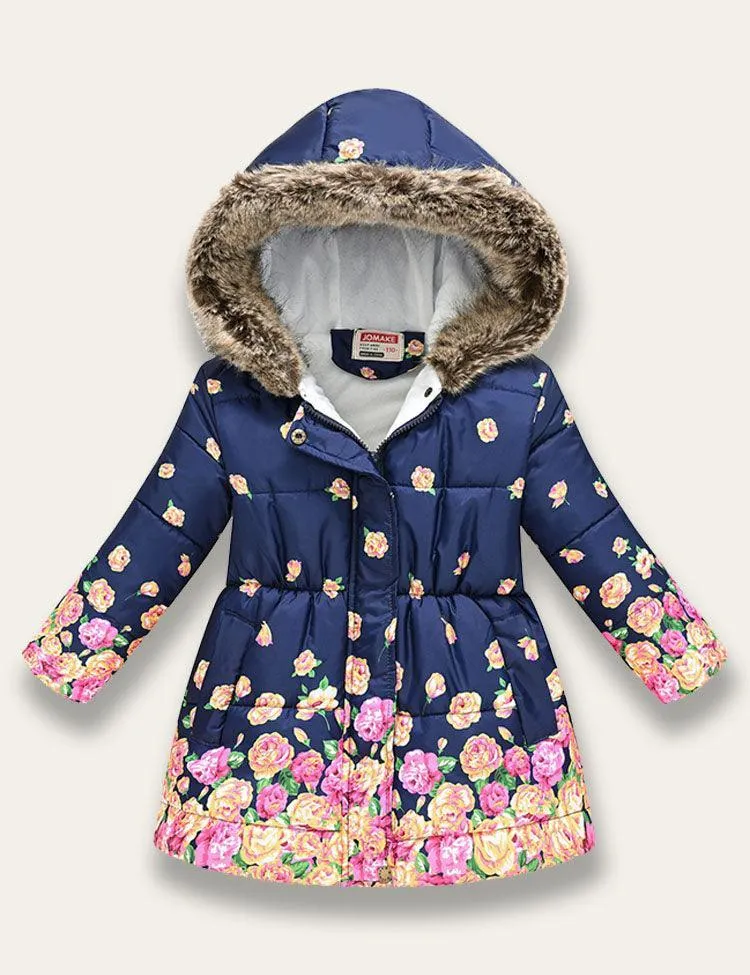 Floral Print Cotton Coat - Image 2