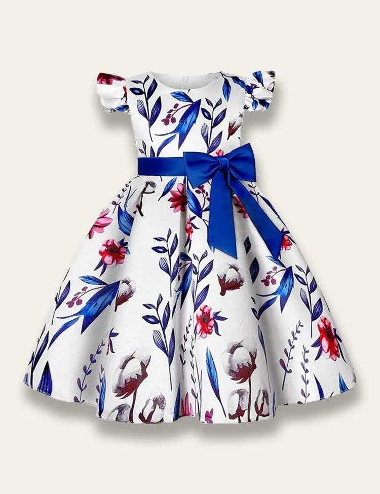 Floral Print Party Dress - Image 2