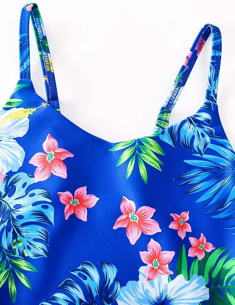 Floral Printed One-Piece Swimsuit - Image 2