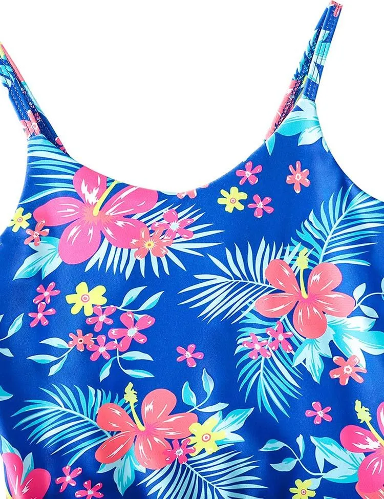 Floral Printed One-Piece Swimsuit - Image 5