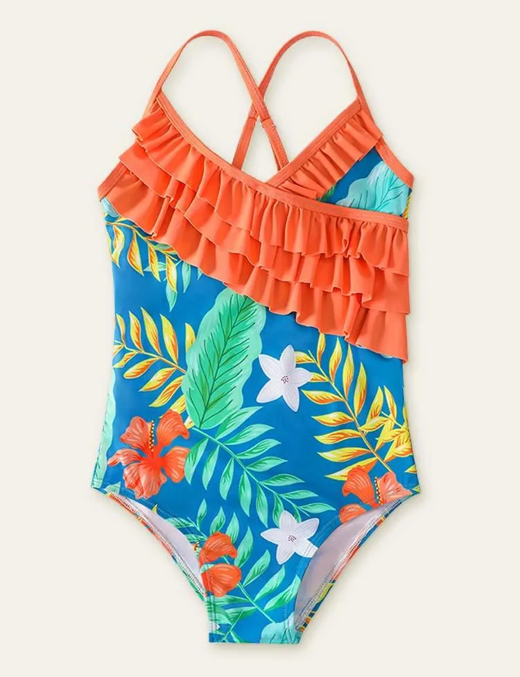 Floral Printed One-Piece Swimsuit - Image 2