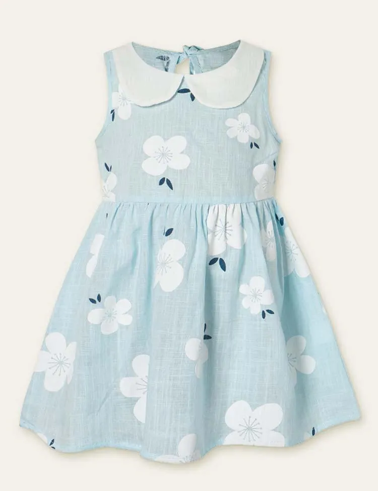 Floral Printed Sleeveless Dress - Image 4