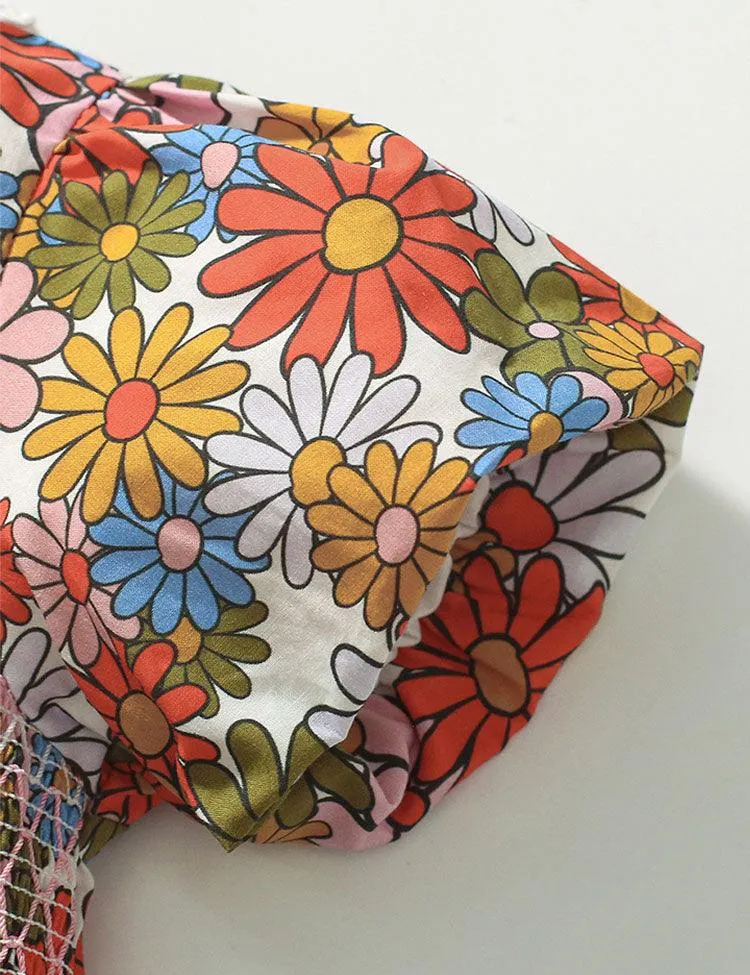 Flower Doll Collar Floral Dress - Image 2