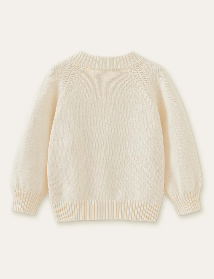 Flower Embroidered Knitted Sweater Cardigan - Image 3