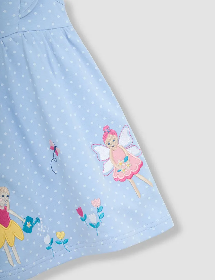 Flower Princess Applique Dress - Image 3