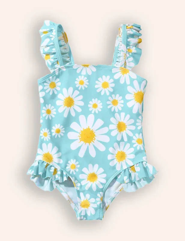 Flower Print One-piece Swimsuit - Image 5