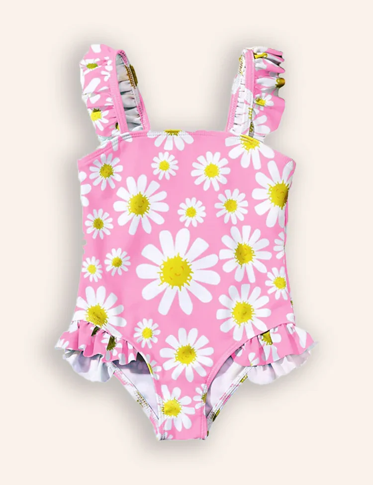 Flower Print One-piece Swimsuit - Image 6