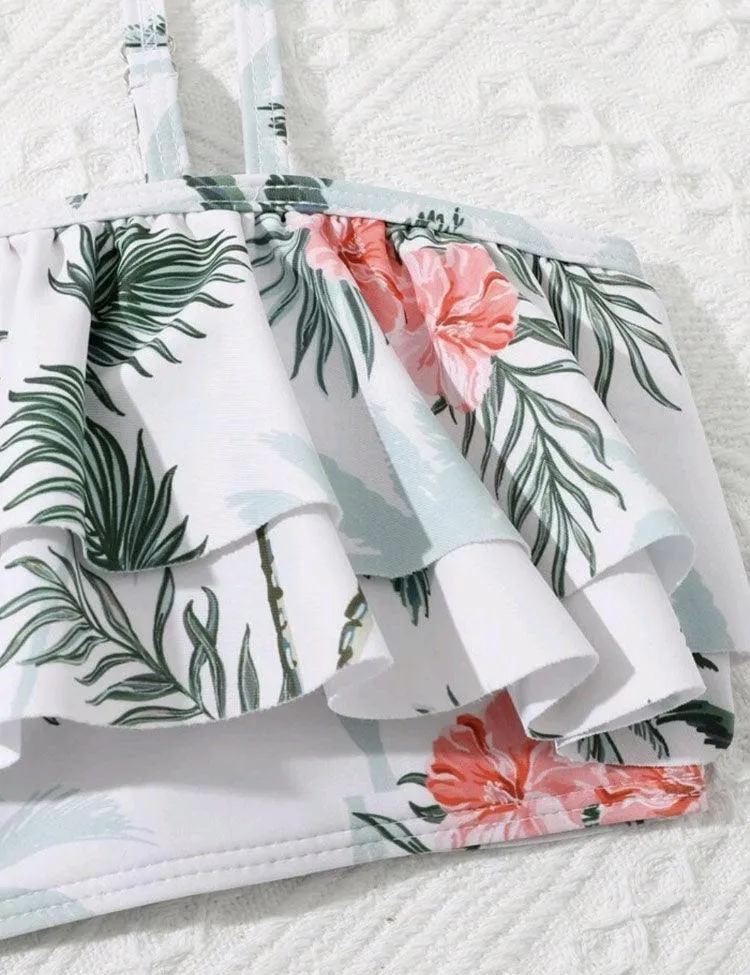 Flower Print Swimsuit Set - Image 2