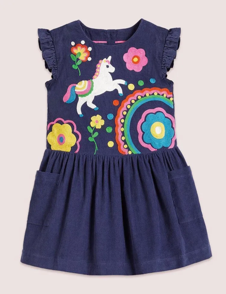 Flowers Rainbow Unicorn Dress - Image 2