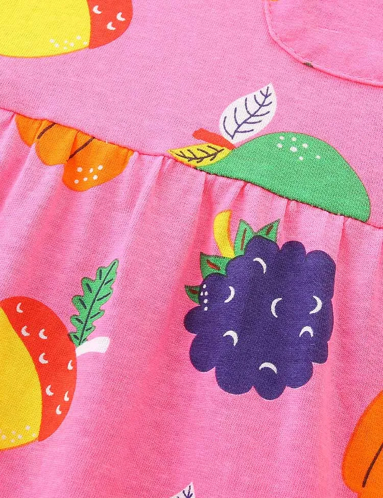 Fruit Print Dress - Image 4