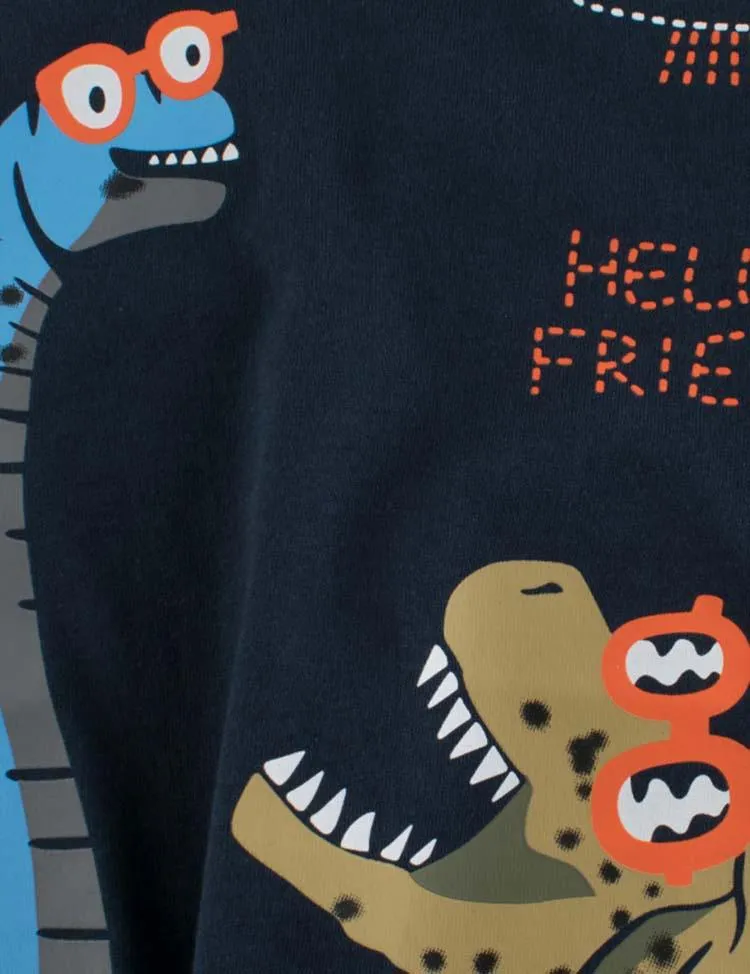 Funny Dinosaur Printed T-shirt - Image 2