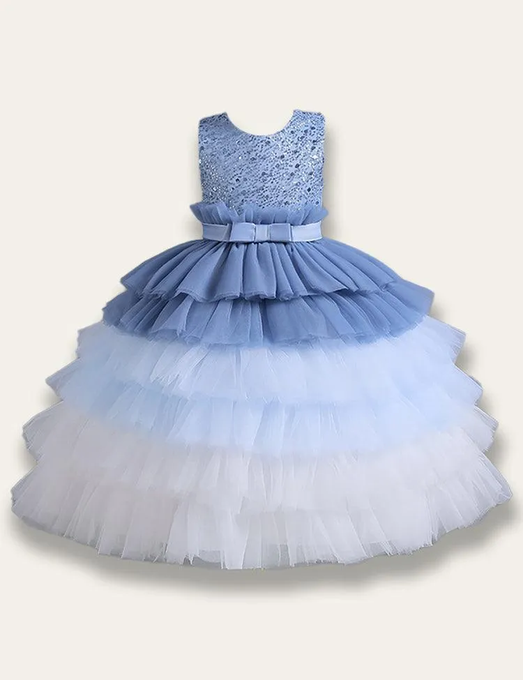 Gradient Tulle Princess Party Dress - Image 2