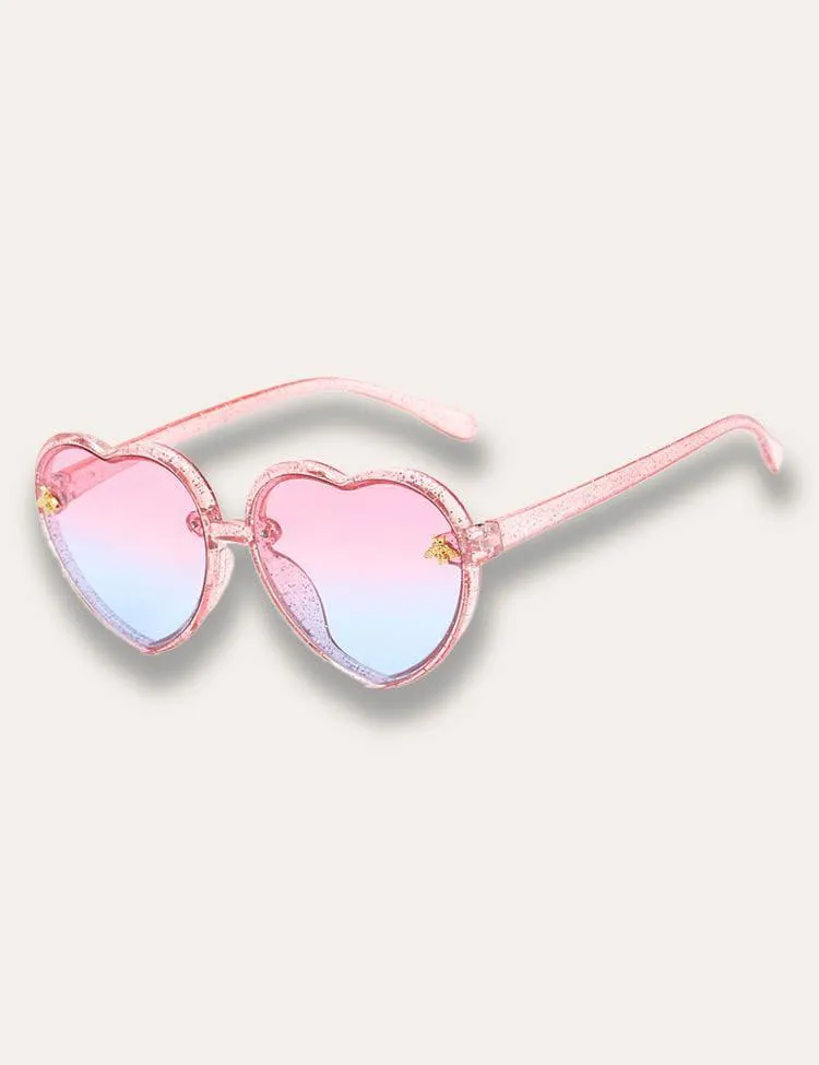 Heart Frame Little Bee Sunglasses - Image 6