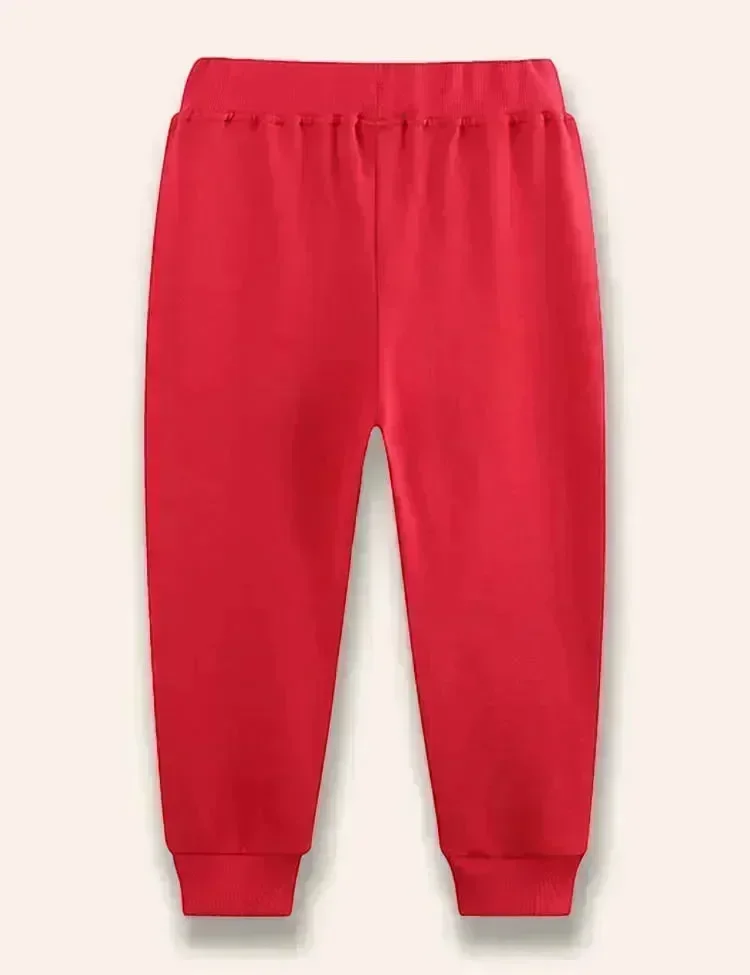 Hedgehog Mushroom Appliqué Sweatpants - Image 2