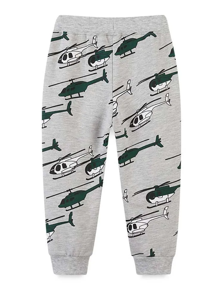Helicopter Printed Sweatpants - Image 2