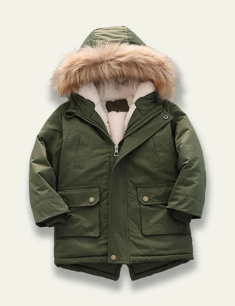 Hooded Pocket Cotton Coat - Image 5