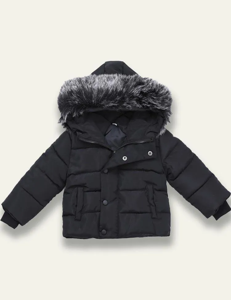 Hooded Pocket Cotton Coat - Image 3