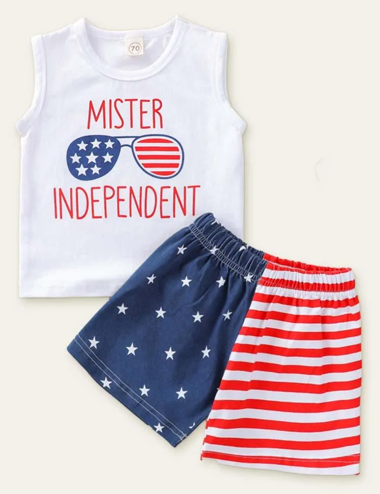 Independence Day Letter Glasses Printed Set - Image 8