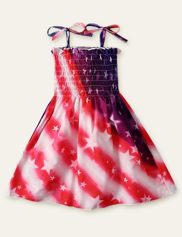 Independence Day Printed Sleeveless Dress - Image 3