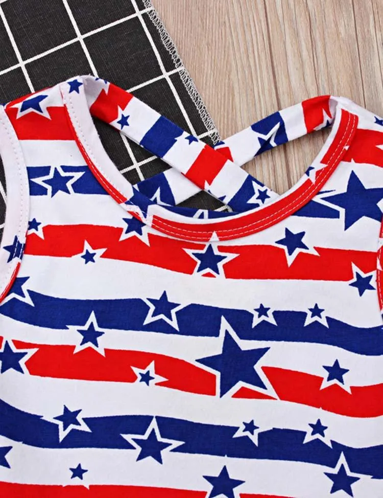 Independence Day Star Printed Mesh Dress - Image 2