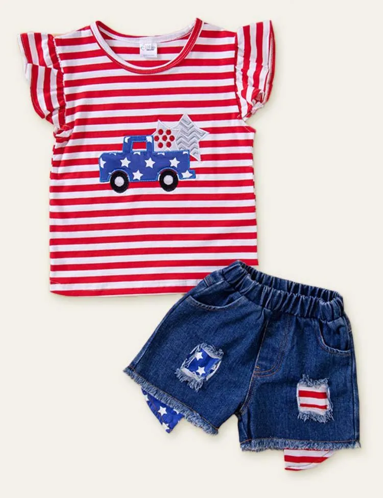 Independence Day Striped Car Set - Image 6