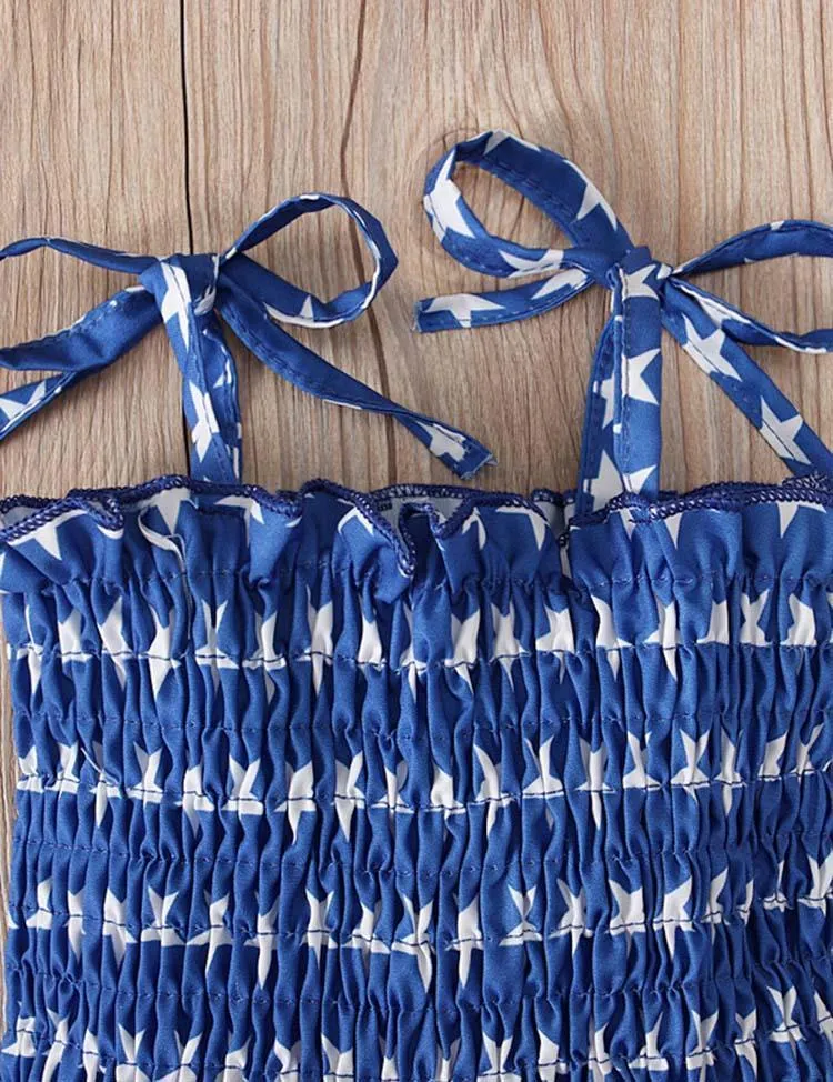 Independence Day Striped Sleeveless Dress - Image 4