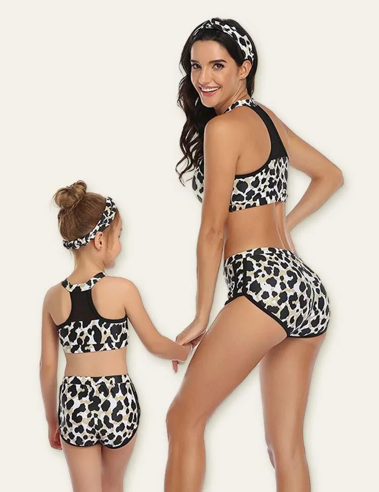 Leopard Printed Family Matching Swimsuit - Image 2