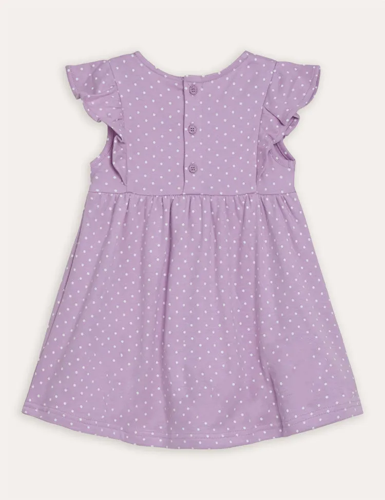 Lilac Purple Llama Appliqué Summer Dress - Image 2