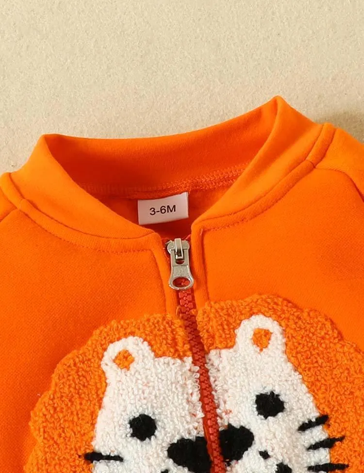 Lion Embroidered Sweater Suit - Image 2